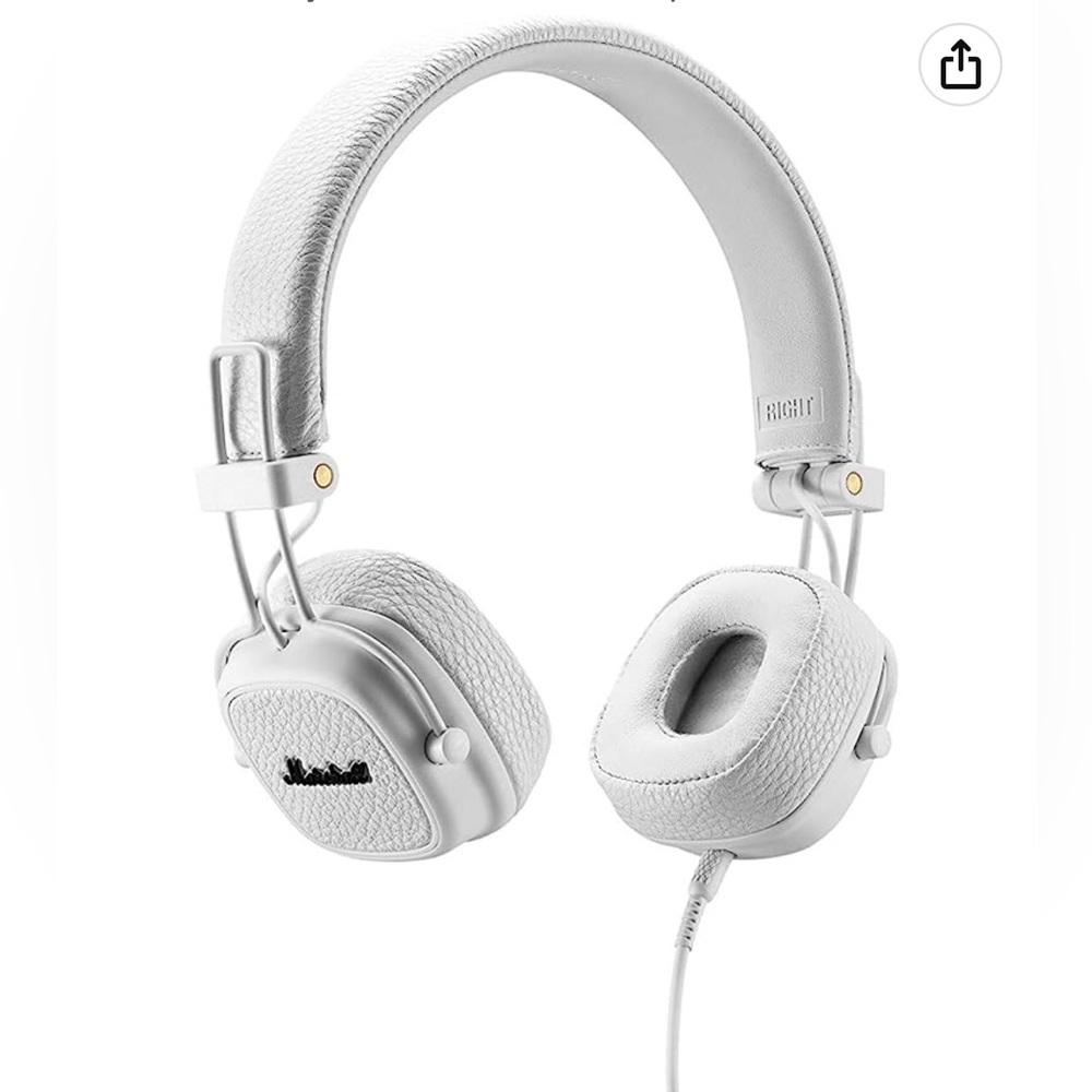 MARSHALL Major II White On-Ear wired Headphones